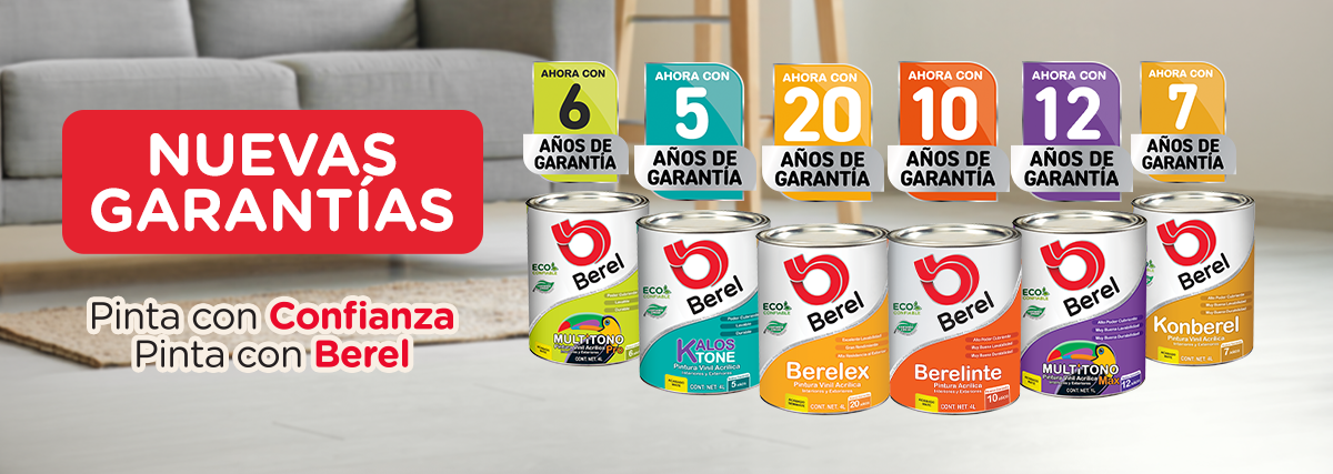 nuevas garantias pinturas berel
