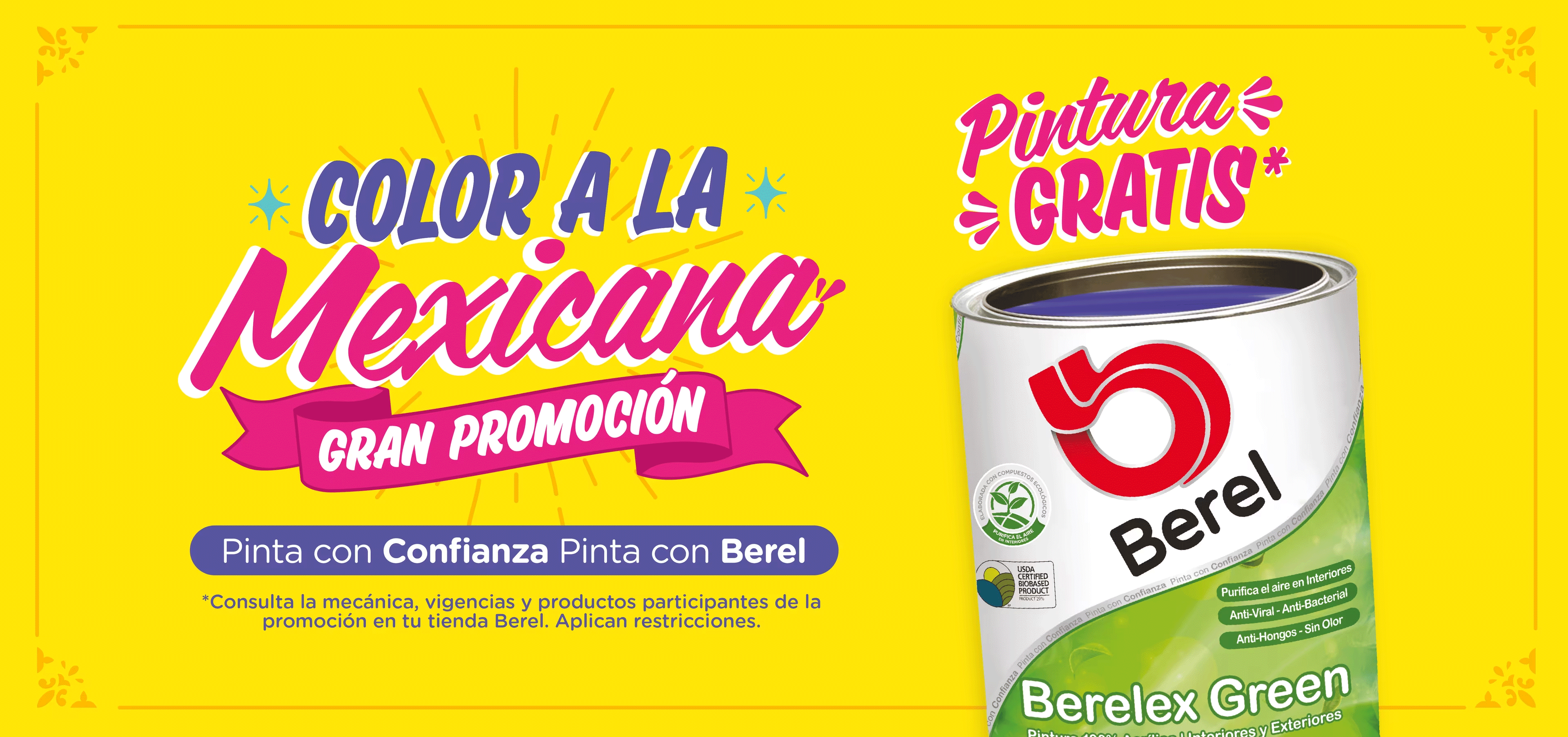 promocion pinturas berel color a la mexicana