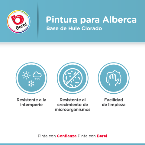 beneficios pintura para alberca berel