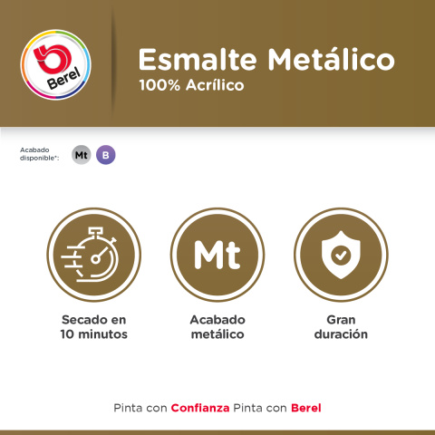 beneficios esmalte metalico berel brillante