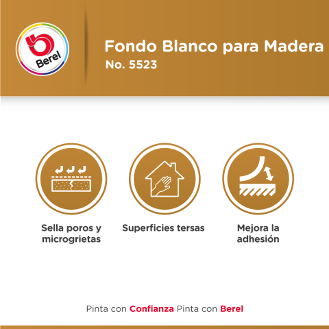 beneficios fondo blanco para madera pinturas berel