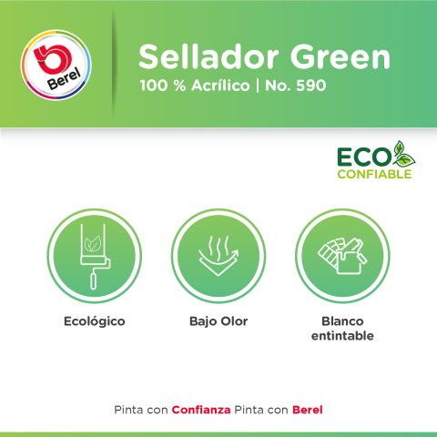 beneficios sellador green pinturas berel