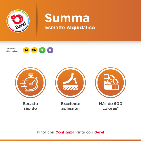 beneficios esmalte summa brillante pinturas berel