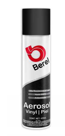 esmalte negro pintura aerosol vinyl piel pinturas berel