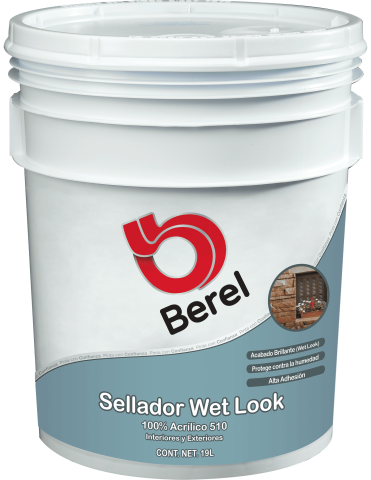 cubeta sellador wet look 510 humedad pinturas berel