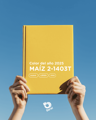 libreta color del año pinturas berel maiz amarillo