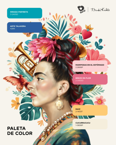 paleta de color frida kahlo pinturas berel