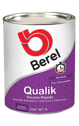 galon de 4 litros qualik secado rapido pinturas berel
