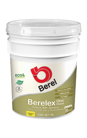 cubeta pintura berelex one hand pinturas berel 20 años
