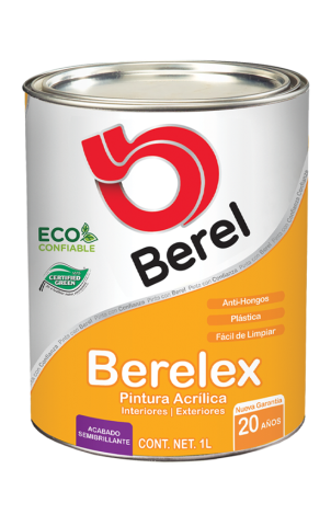 litro pintura berelex semibrillante pinturas berel 20 años