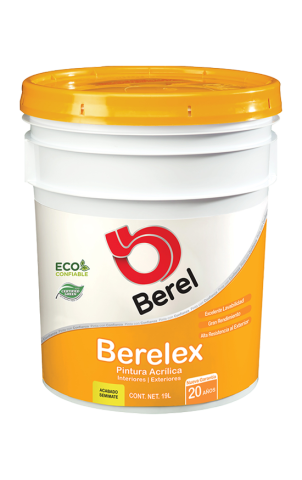 cubeta pintura berelex semimate pinturas berel 20 años