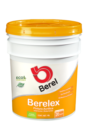 cubeta pintura berelex super satin pinturas berel 20 años