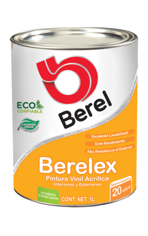 litro pintura berelex super satin pinturas berel 20 años
