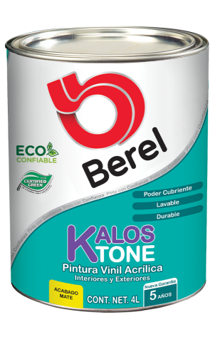 galon pintura kalos tone mate pinturas berel 5 años