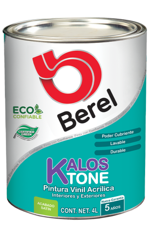 galon pintura kalos tone satinado pinturas berel 5 años