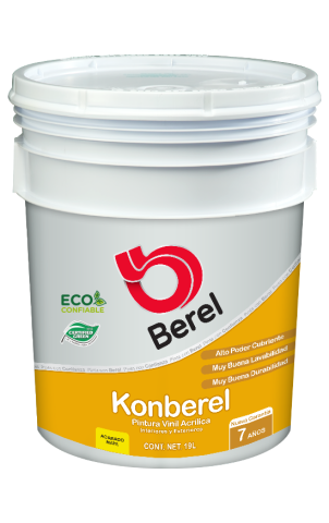 cubeta pintura konberel mate pinturas berel 7 años