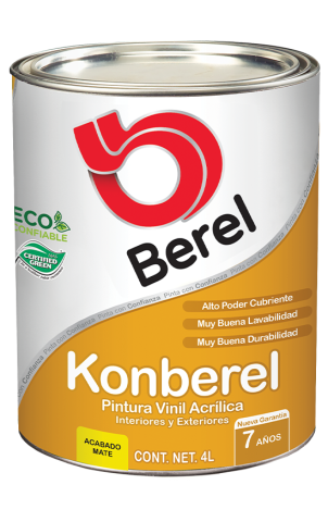 galon pintura konberel mate pinturas berel 7 años