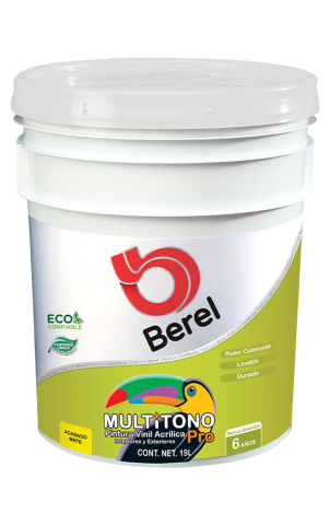 cubeta pintura multitono pro satinado pinturas berel 6 años