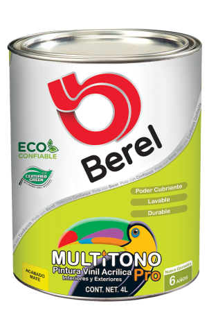 galon pintura multitono pro satinado pinturas berel 6 años