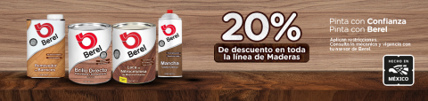 banner promocion maderas pinturas berel