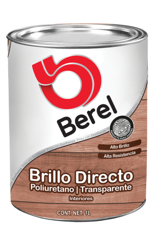 litro brillo directo poliuretano transparente pinturas berel