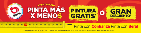 banner promo pinta mas por menos pinturas berel